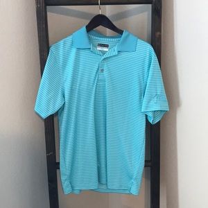 Blue golf shirt